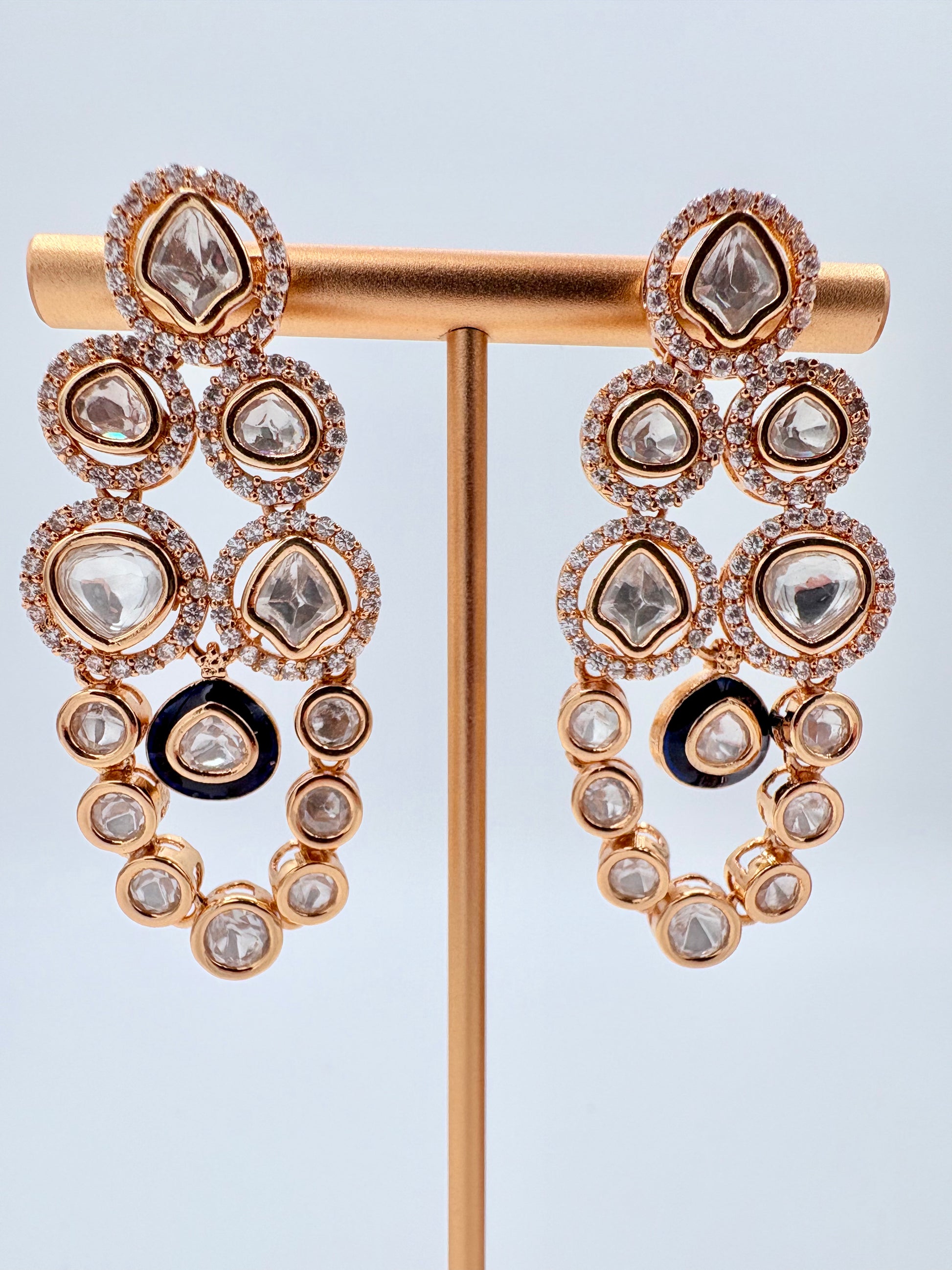 Ornate earrings available at Nishaani.ca – Indian jewelry in Canada